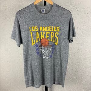 Los Angeles Lakers 1980s Vintage Logo 7 NBA XL Tee